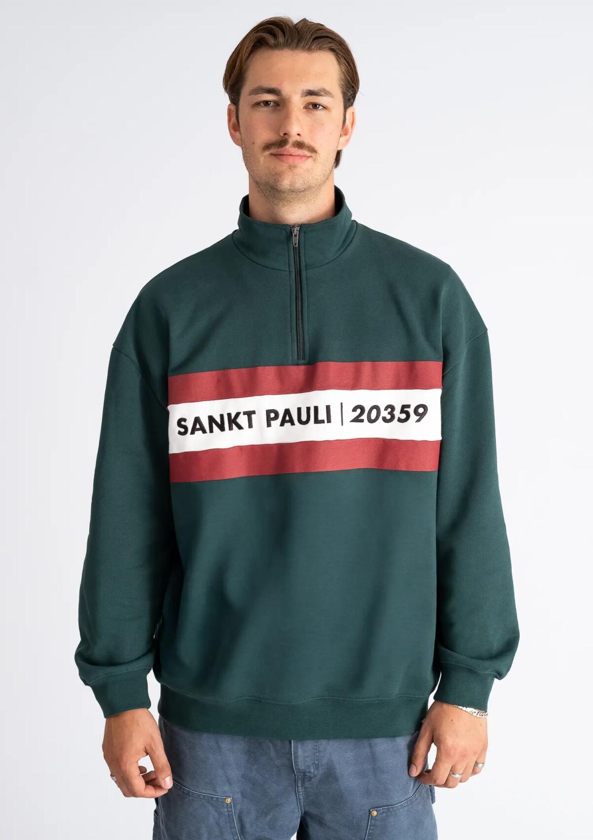 Zipped Sweater "SANKT PAULI 20359"