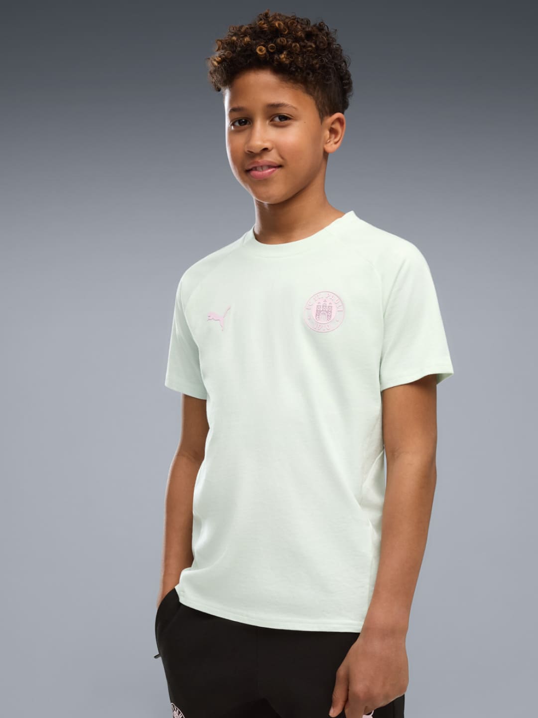 Puma - Kinder EVOSTRIPE Tee mint 2026-27