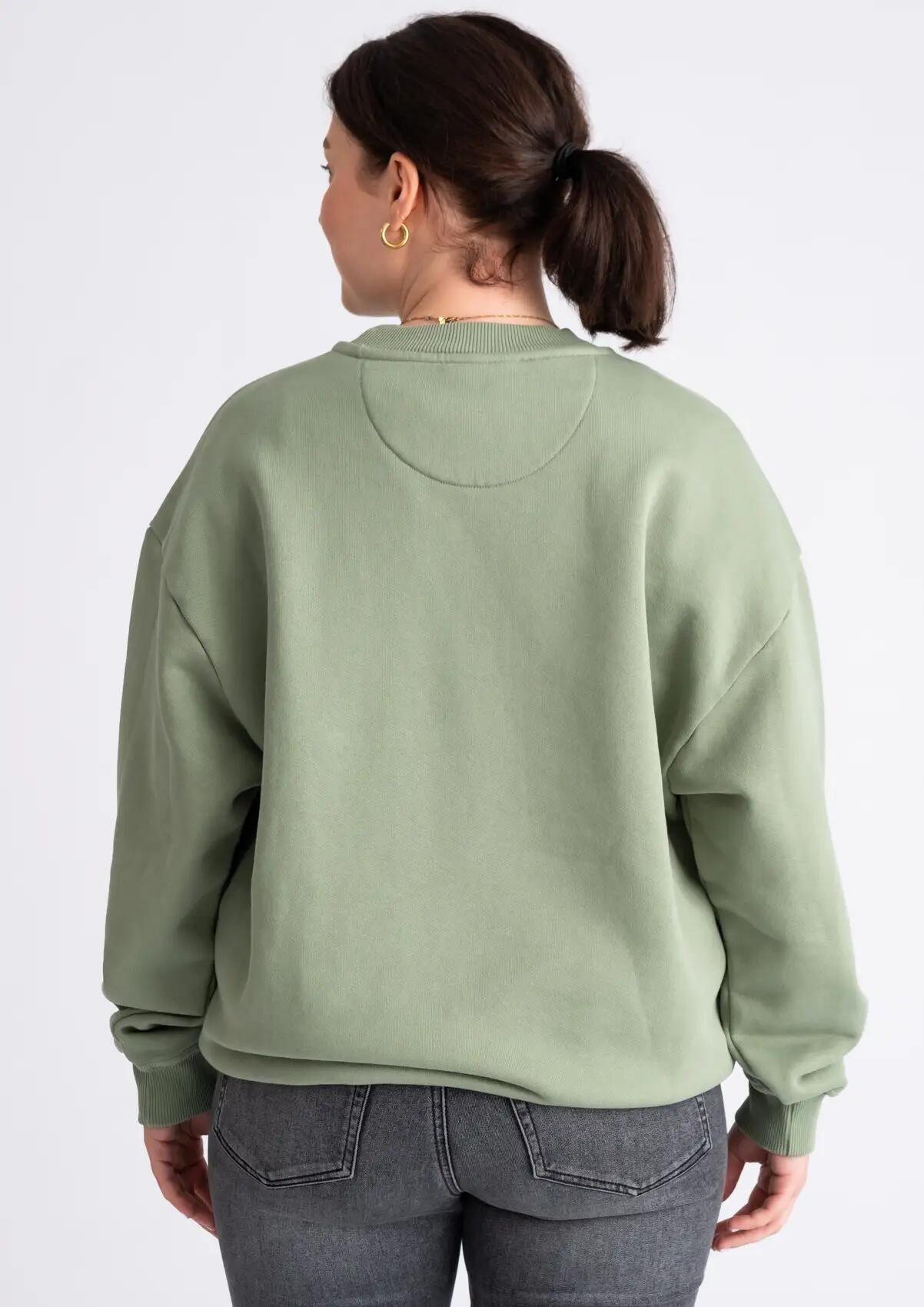 Sweater "Washed Tonal" oliv
