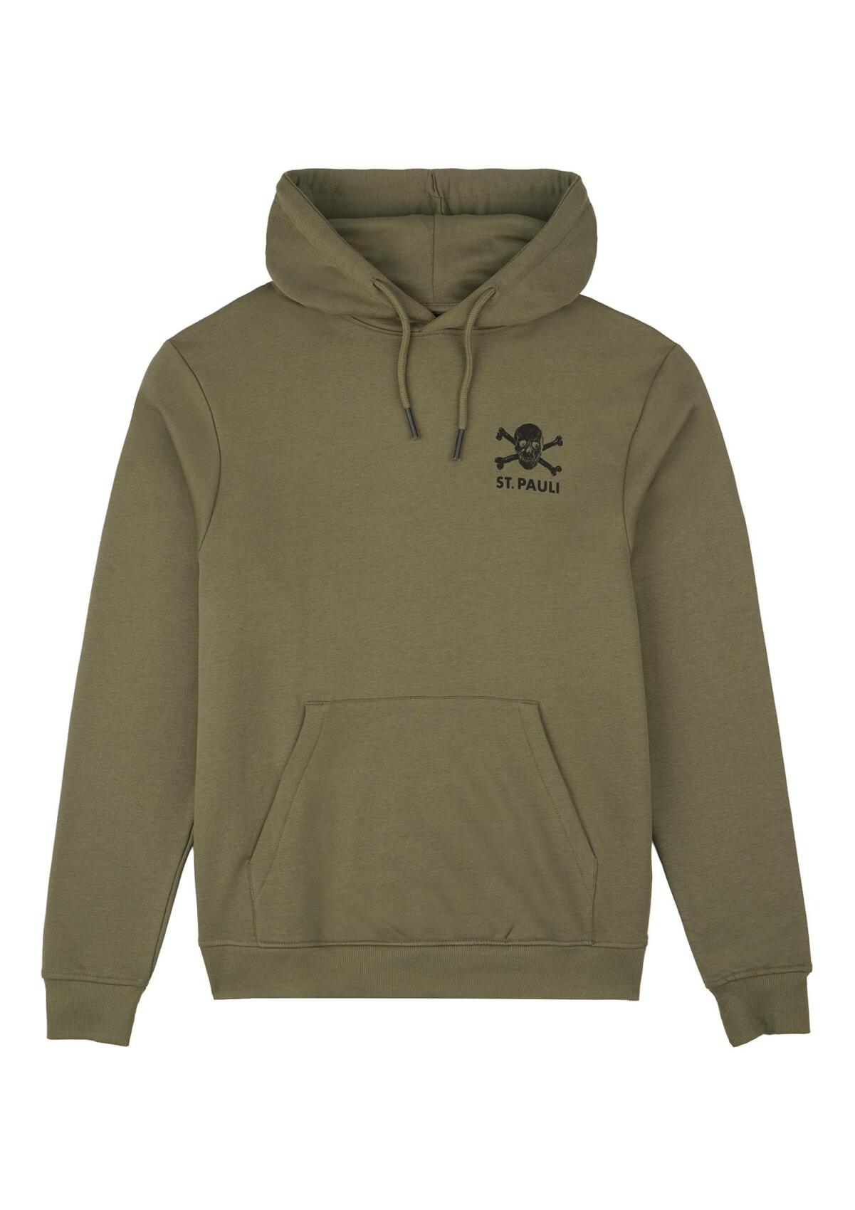 Kapuzenpullover "Black / Olive"