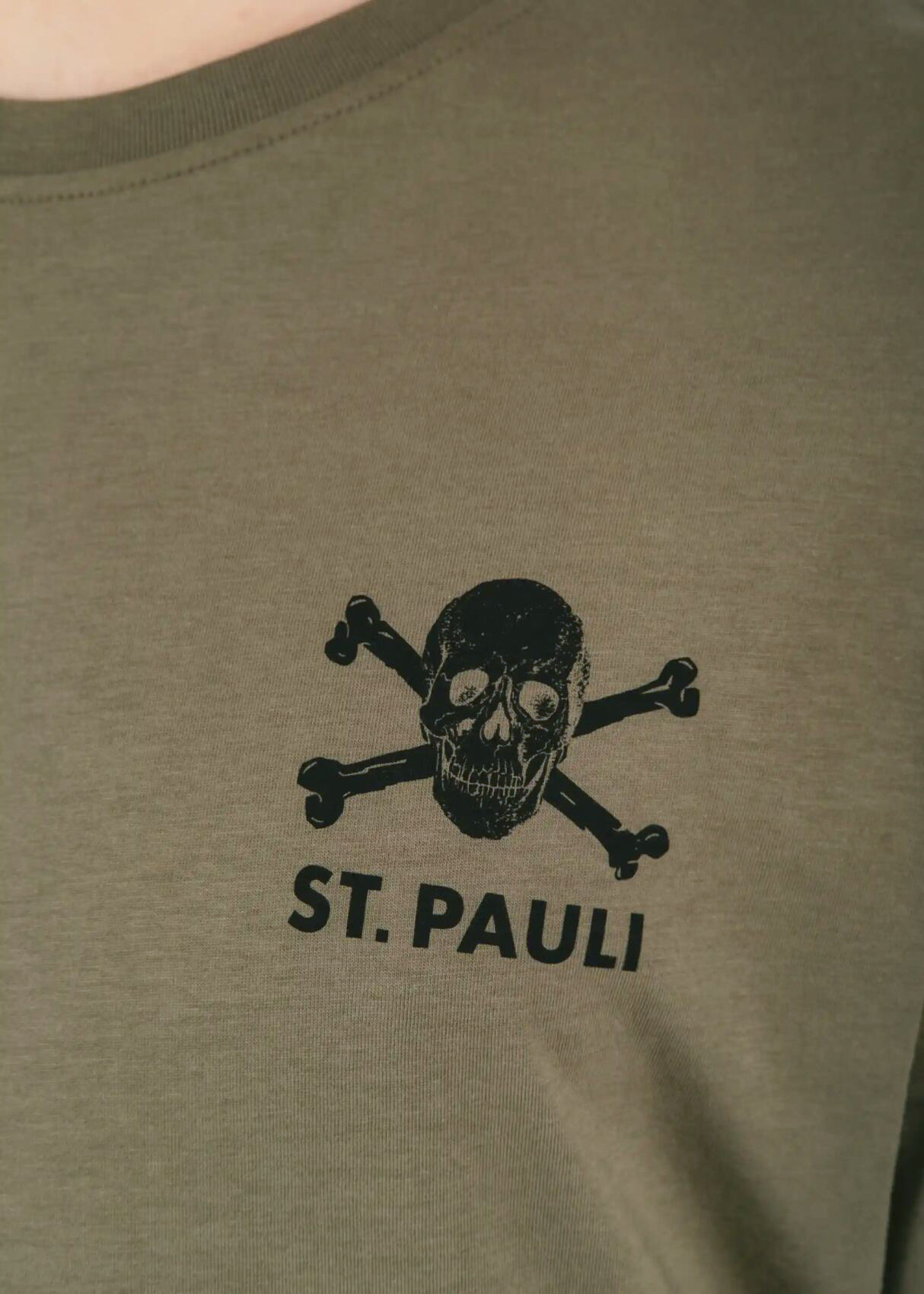 T-Shirt "Black / Olive" oliv