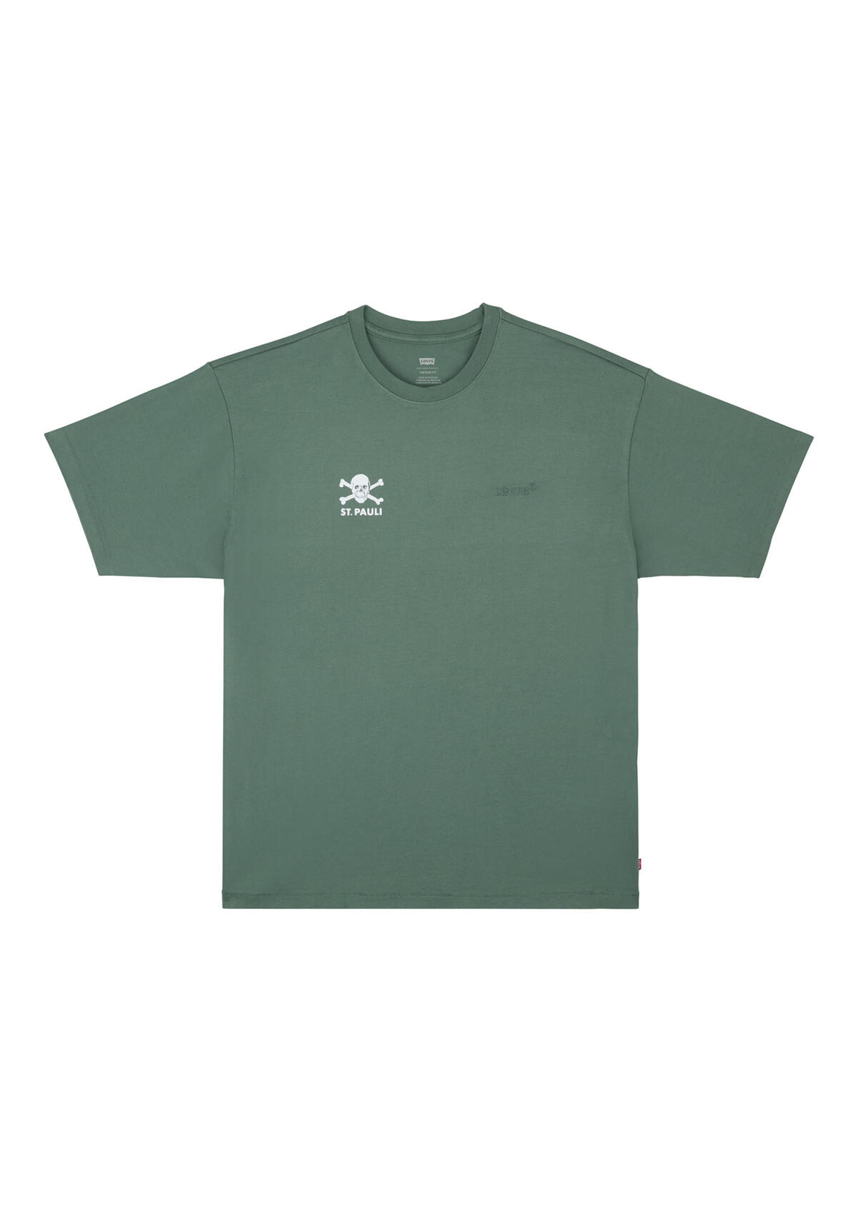 Levi's x FCSP T-Shirt Totenkopf grün