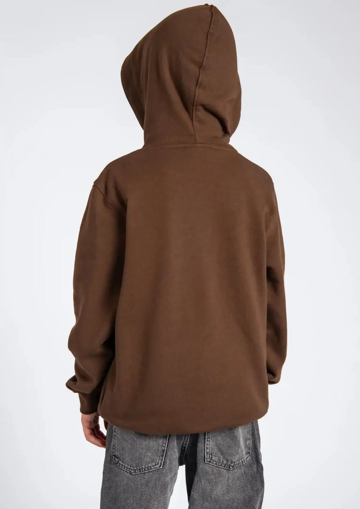 Kinder Kapuzenpullover Totenkopf Braun
