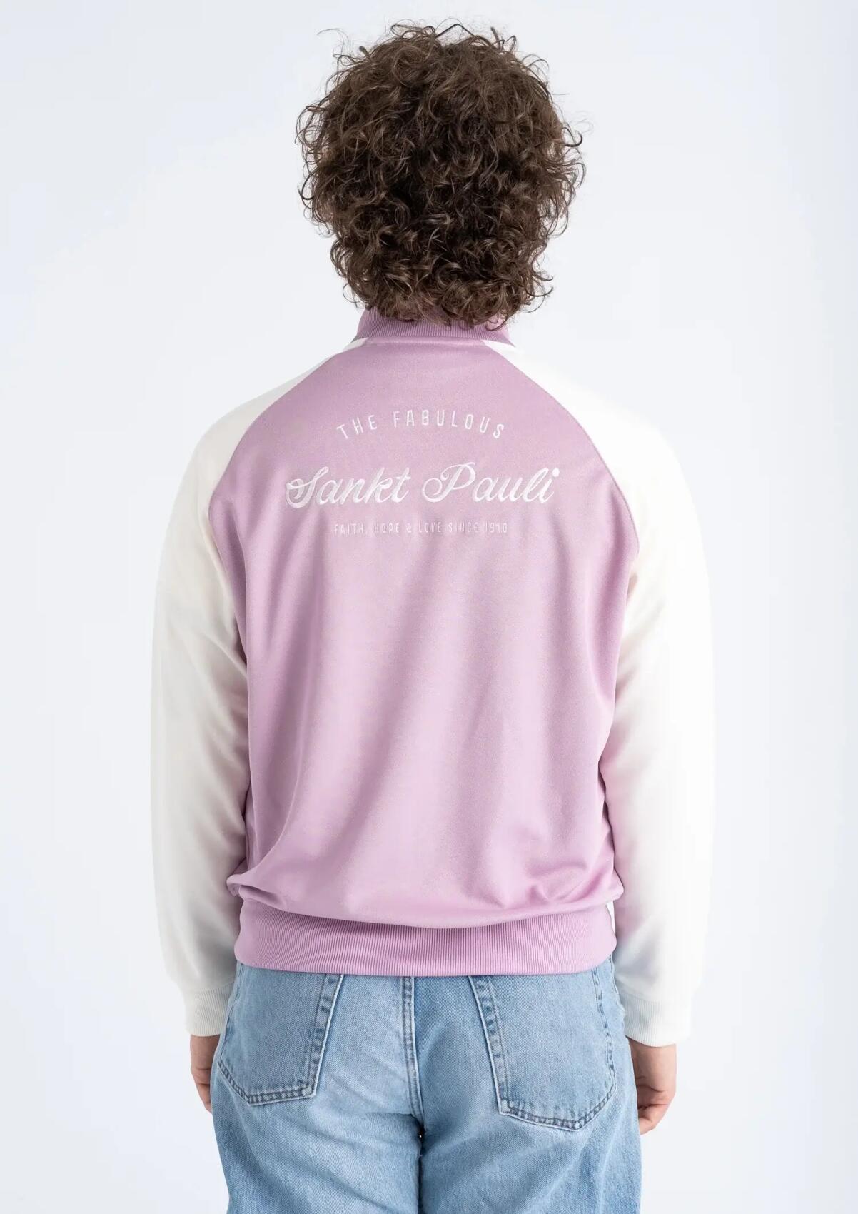 Trainingsjacke  "Classic flieder-weiss"