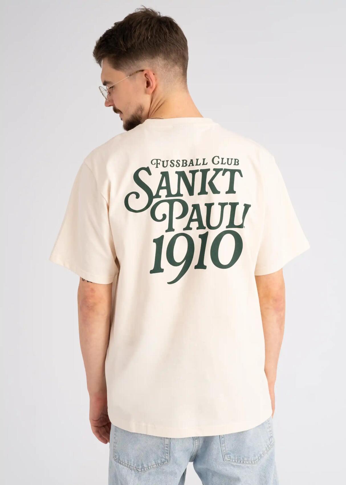 T-shirt "Fussball Club 1910" creme