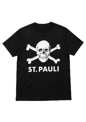 Skull and crossbones T-shirt II, black