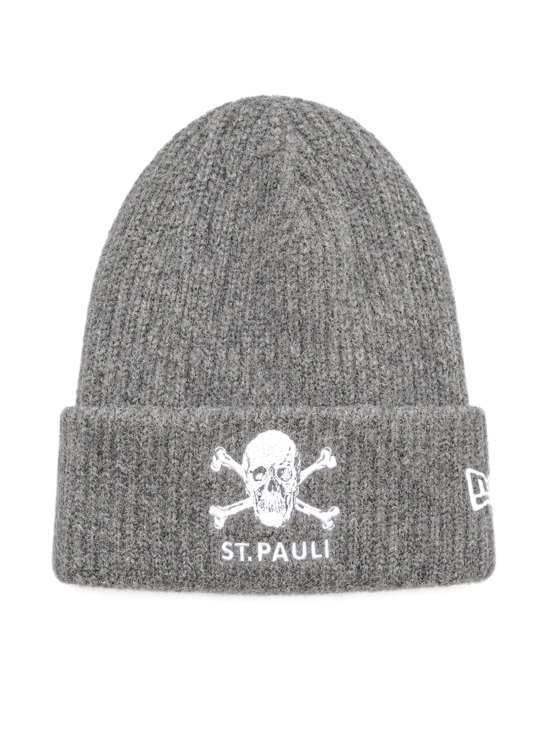 New Era Mütze Umschlag Totenkopf grau