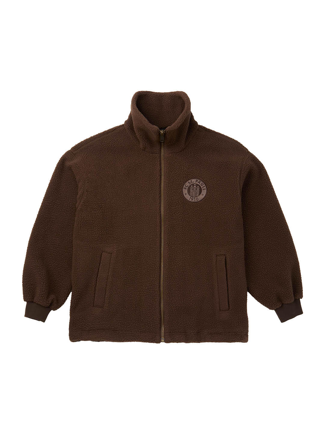 Fleecejacke "Logo braun"