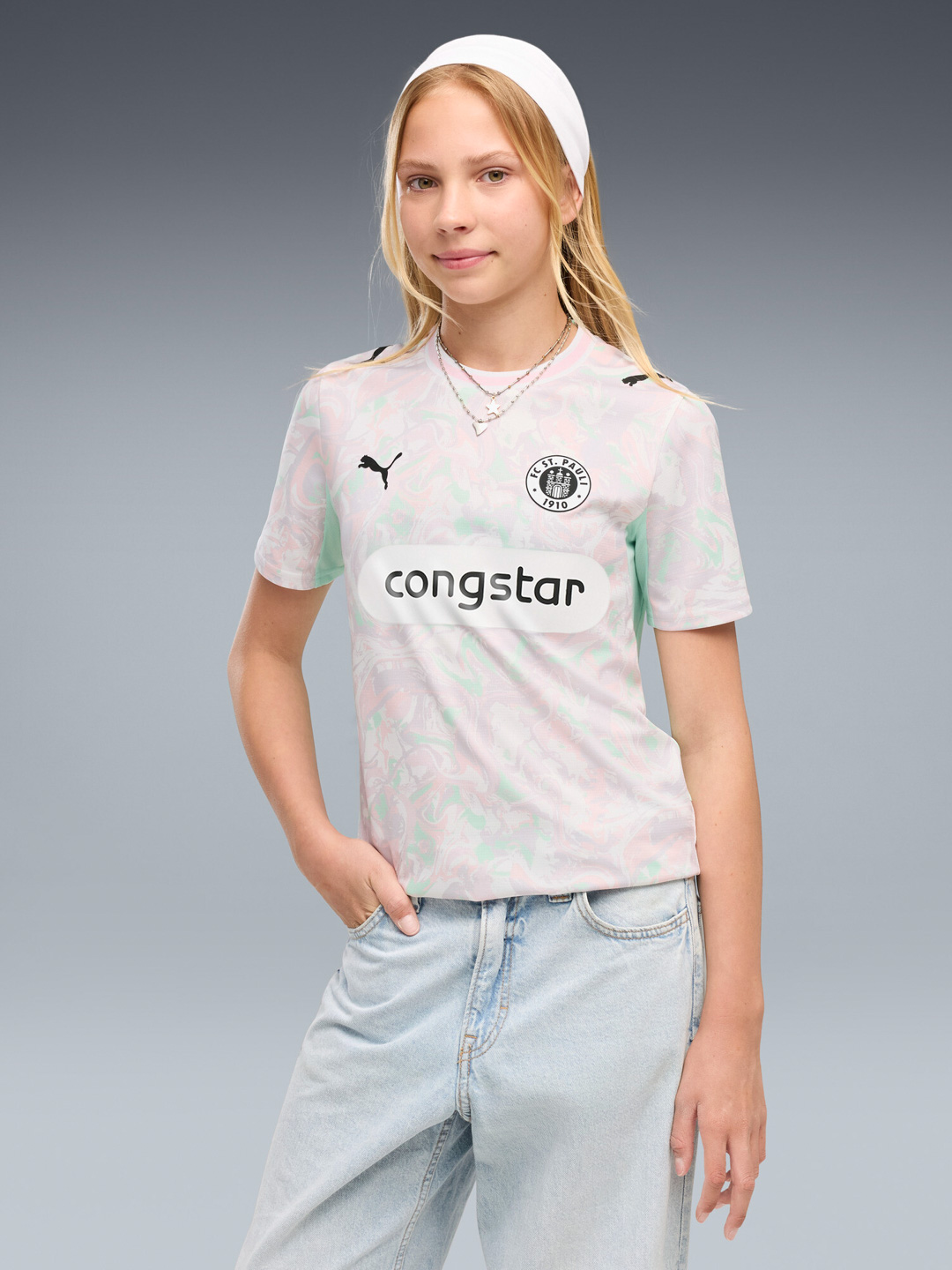 Puma - Kinder Trikot Drei pink-mint 2026-27