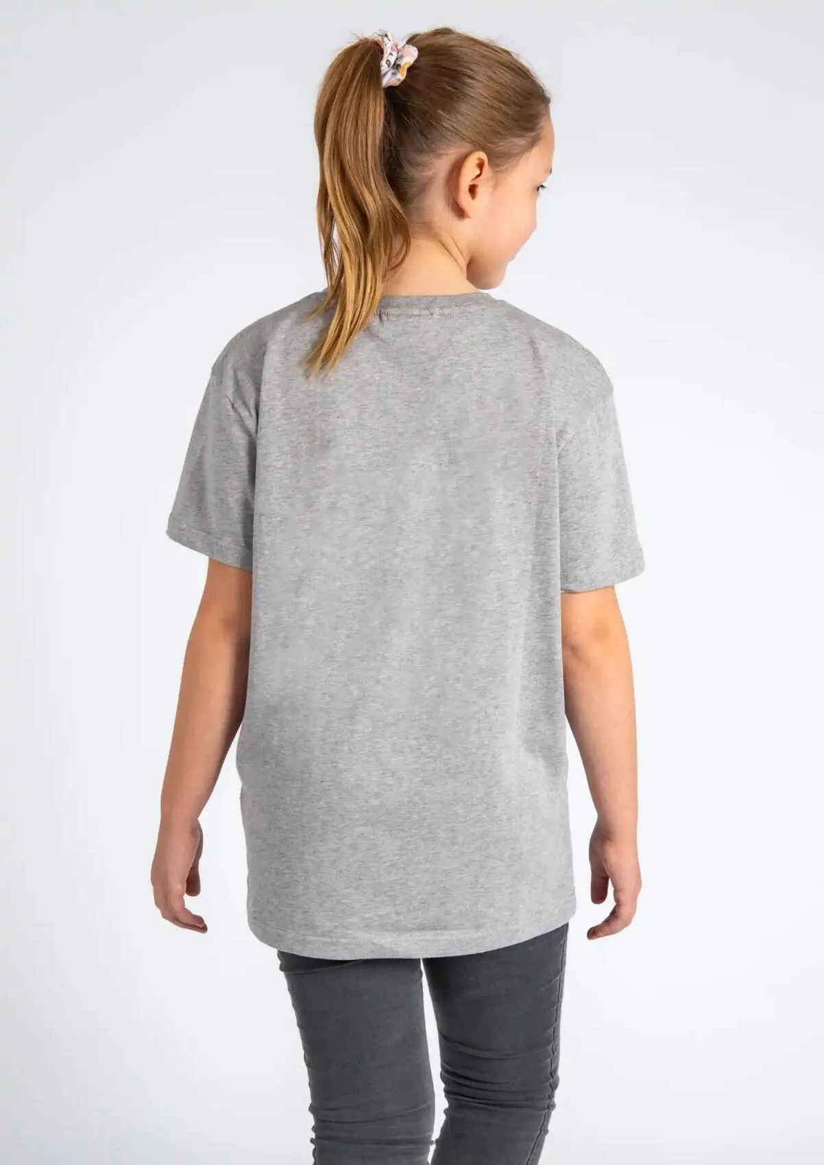 Kinder T-Shirt Totenkopf Grau