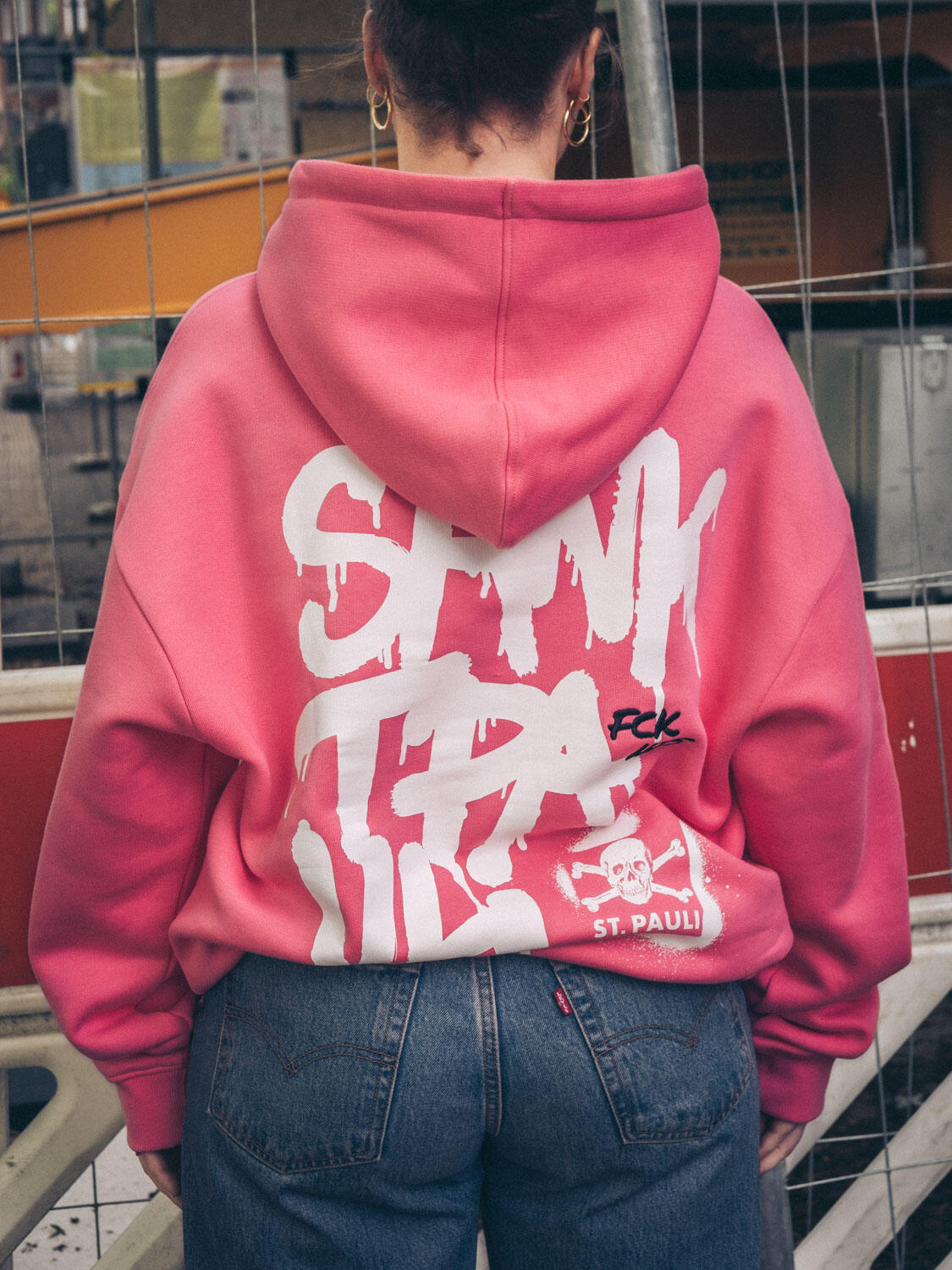 Kapuzenpullover "Drip Marker" pink