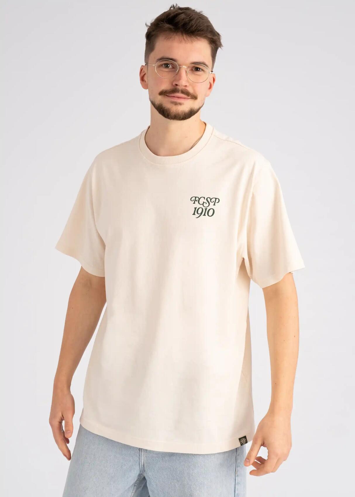 T-shirt "Fussball Club 1910" creme