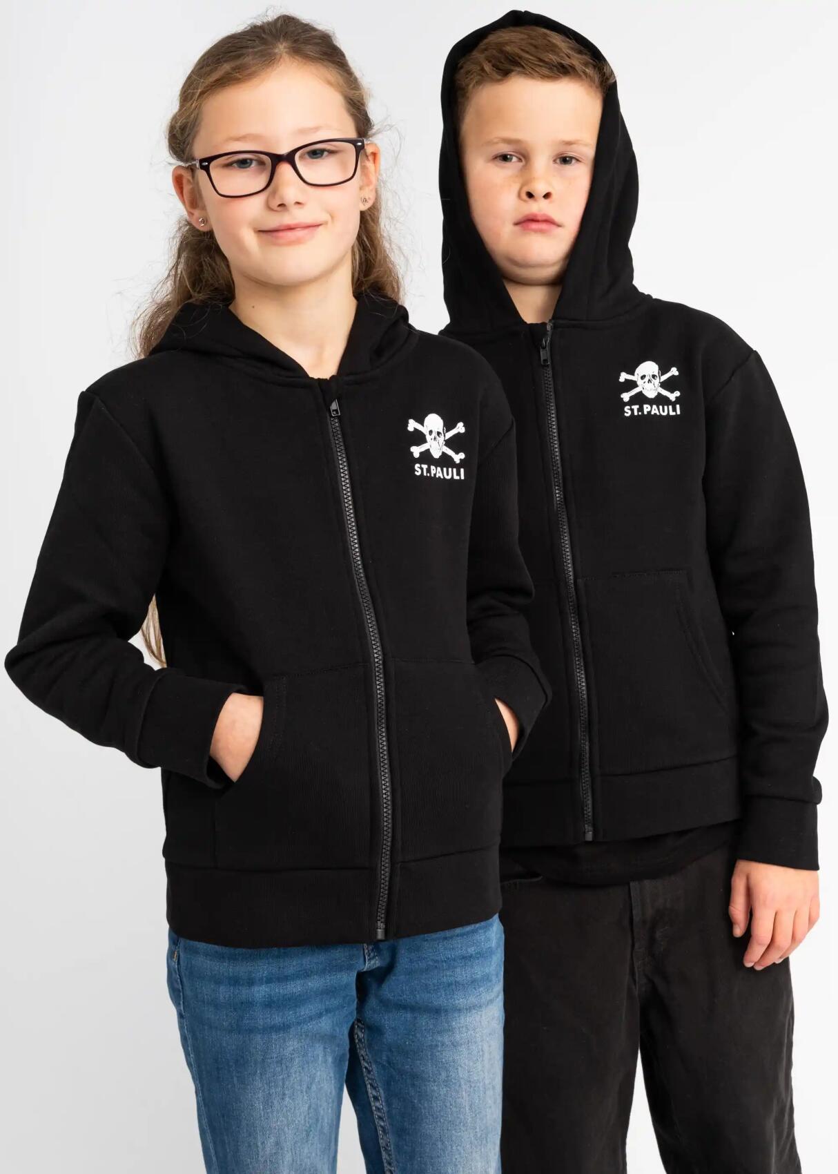 Kinder Kapuzenjacke Totenkopf
