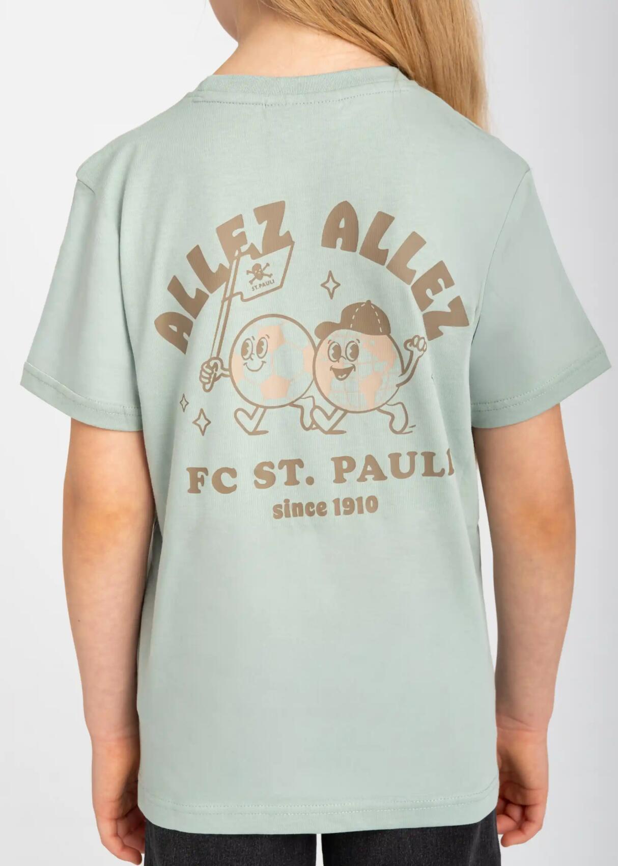 Kinder Tshirt "Allez Allez" mint