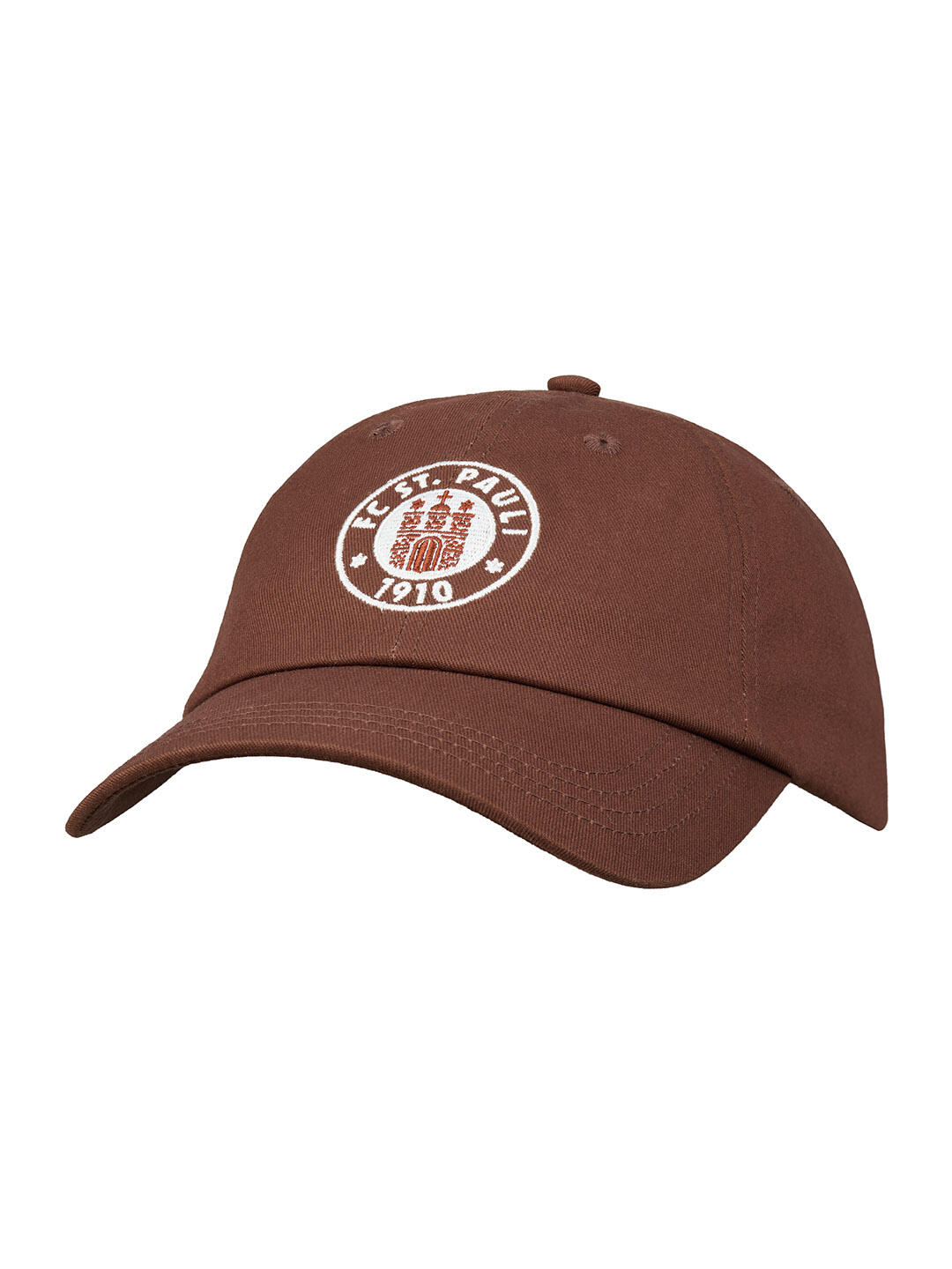 Kappe Logo "braun / off white"