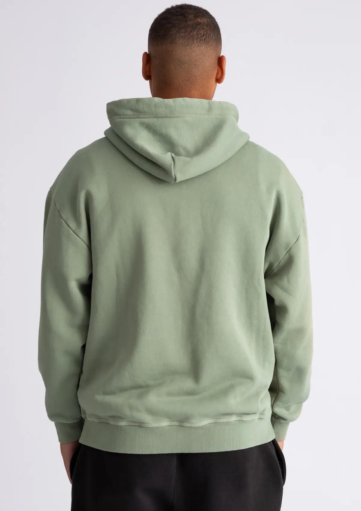Kapuzenpullover "Washed Tonal" oliv