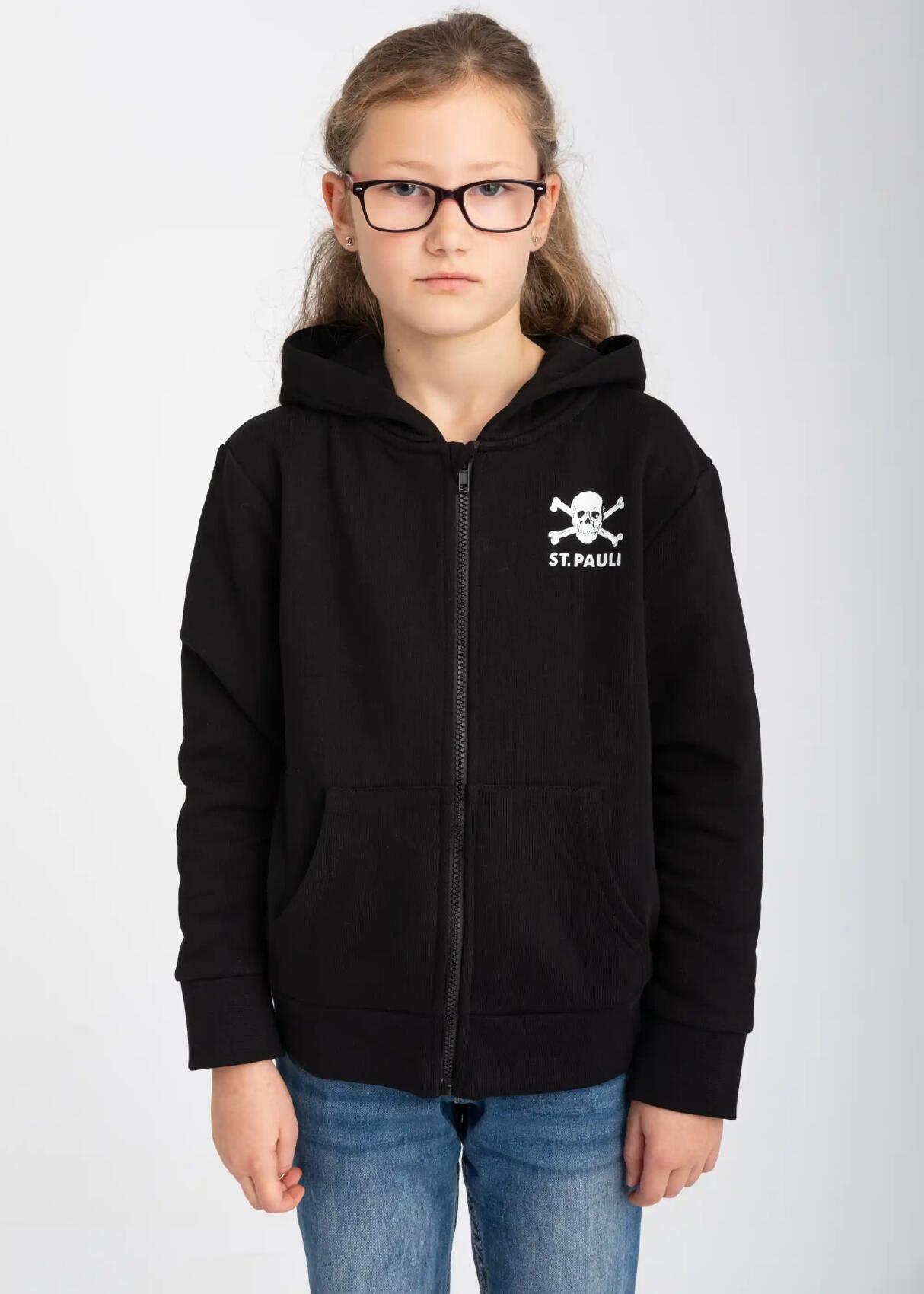 Kinder Kapuzenjacke Totenkopf