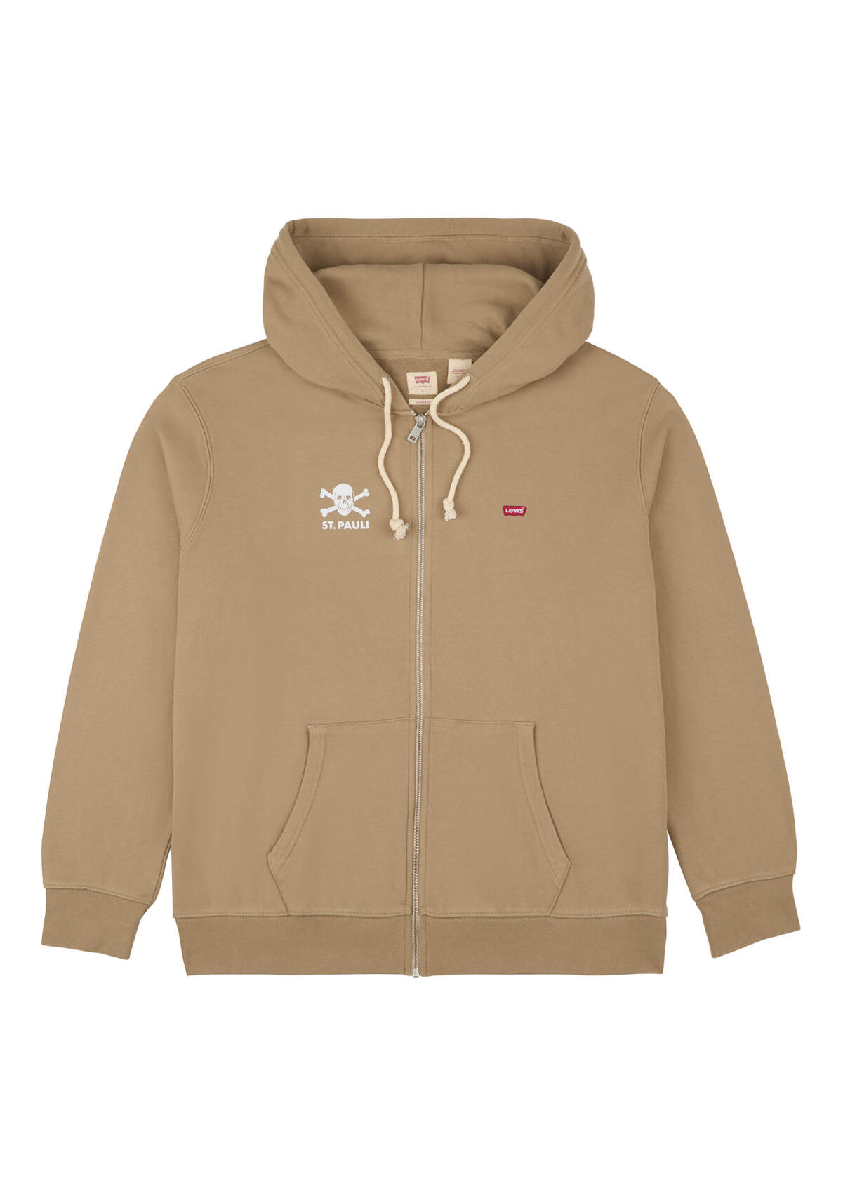 Levi's x FCSP Zip Hoodie Totenkopf braun