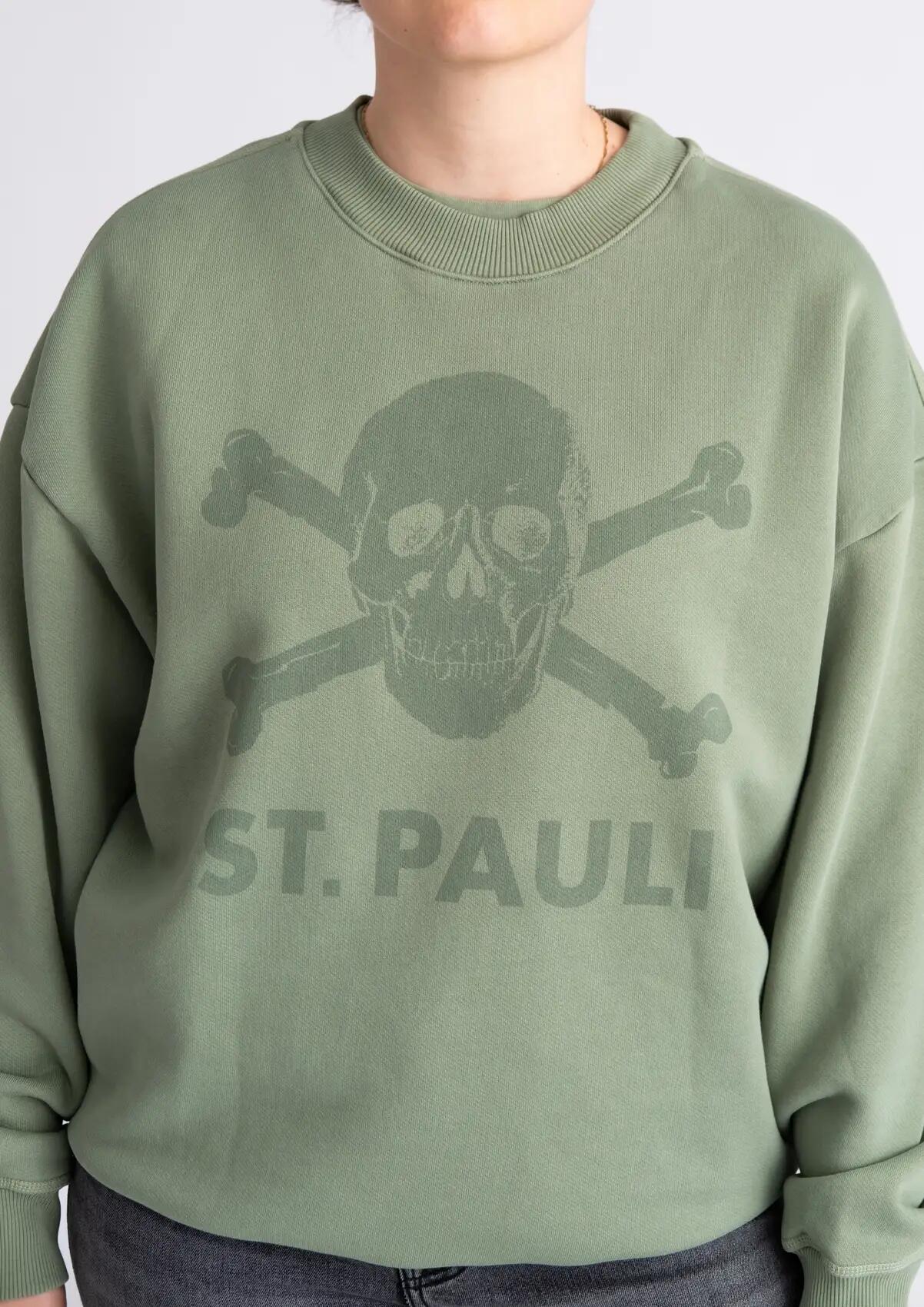 Sweater "Washed Tonal" oliv