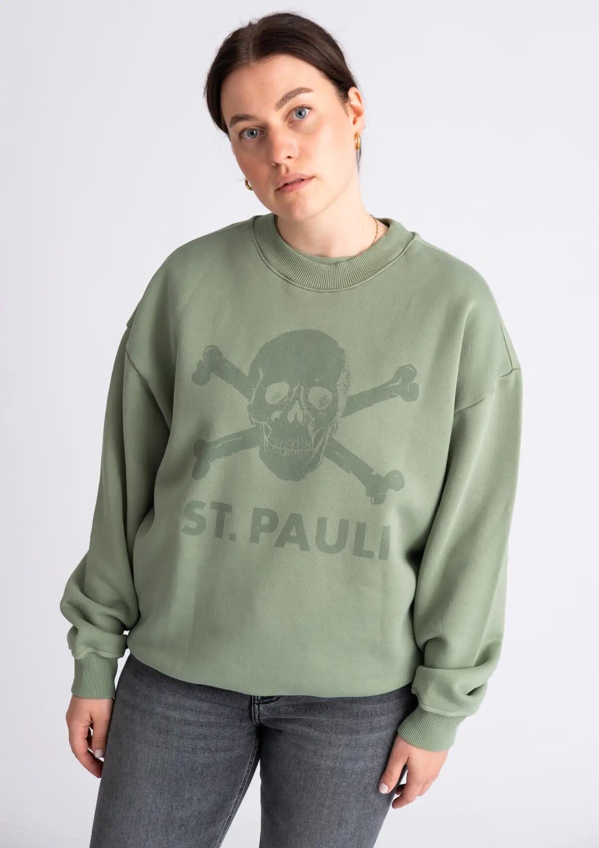 Sweater "Washed Tonal" oliv