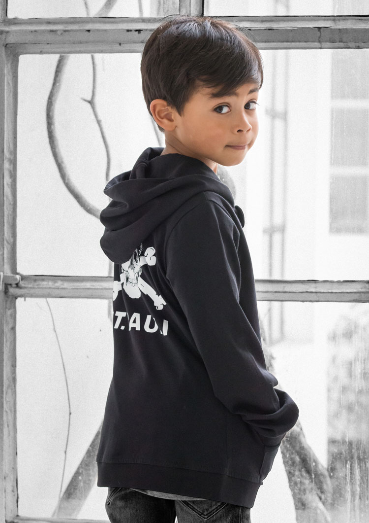 Kinder Kapuzenjacke Totenkopf