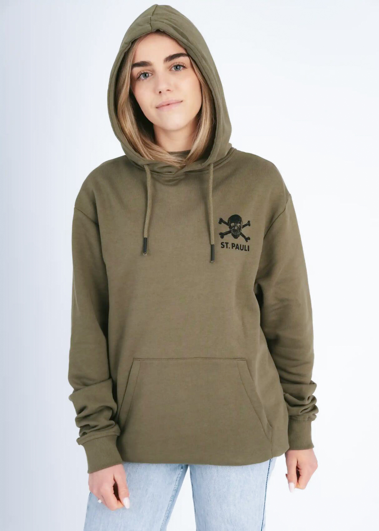 Kapuzenpullover "Black / Olive"