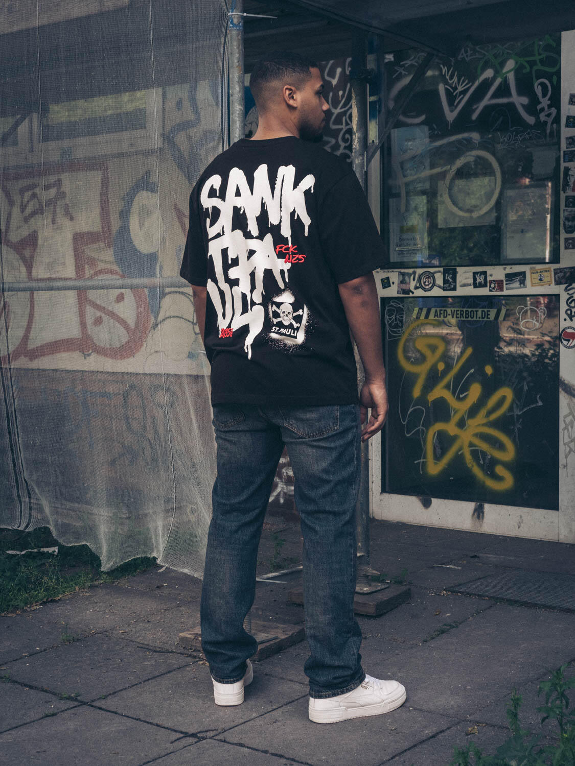 T-Shirt "Drip Marker" schwarz