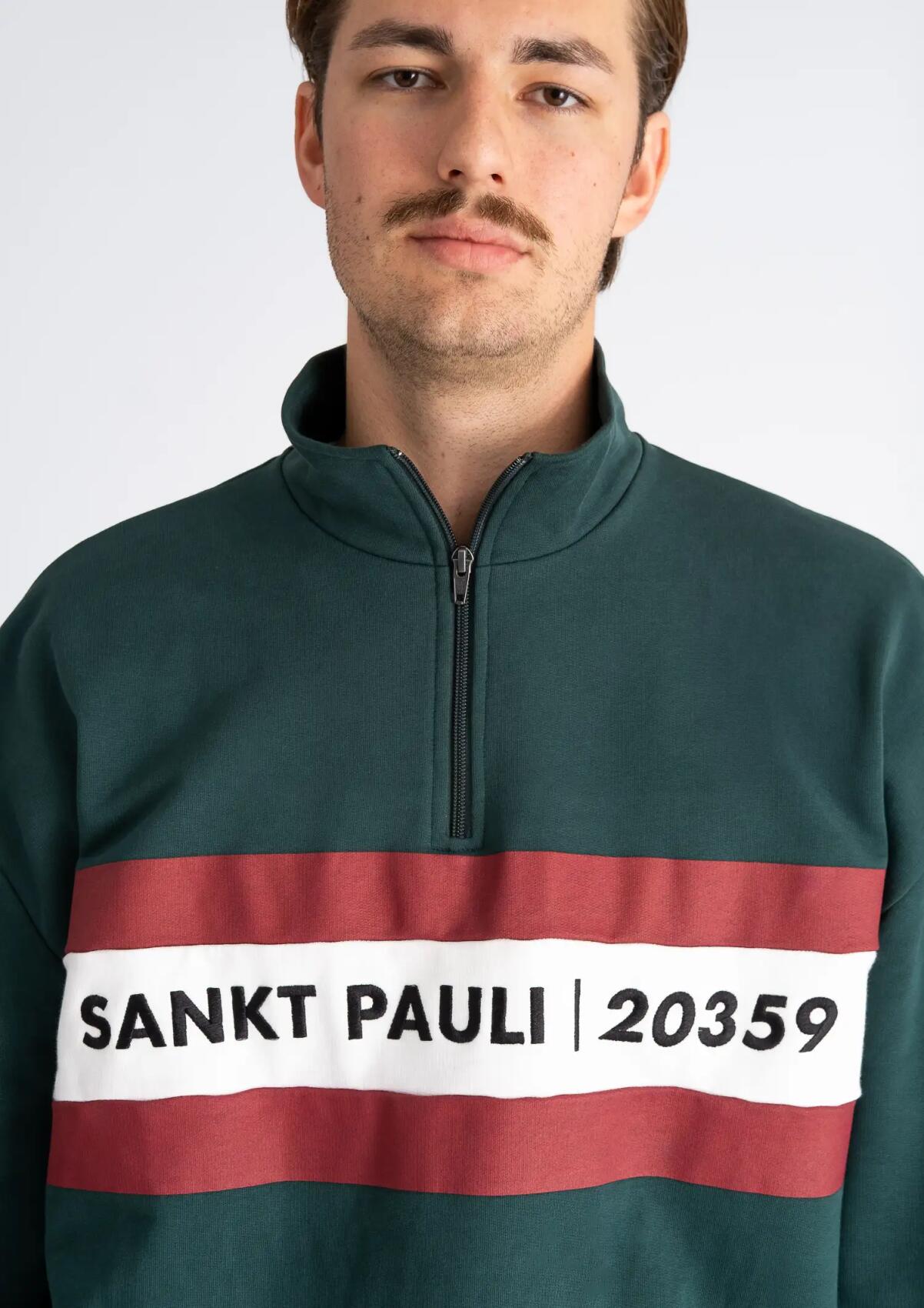 Zipped Sweater "SANKT PAULI 20359"