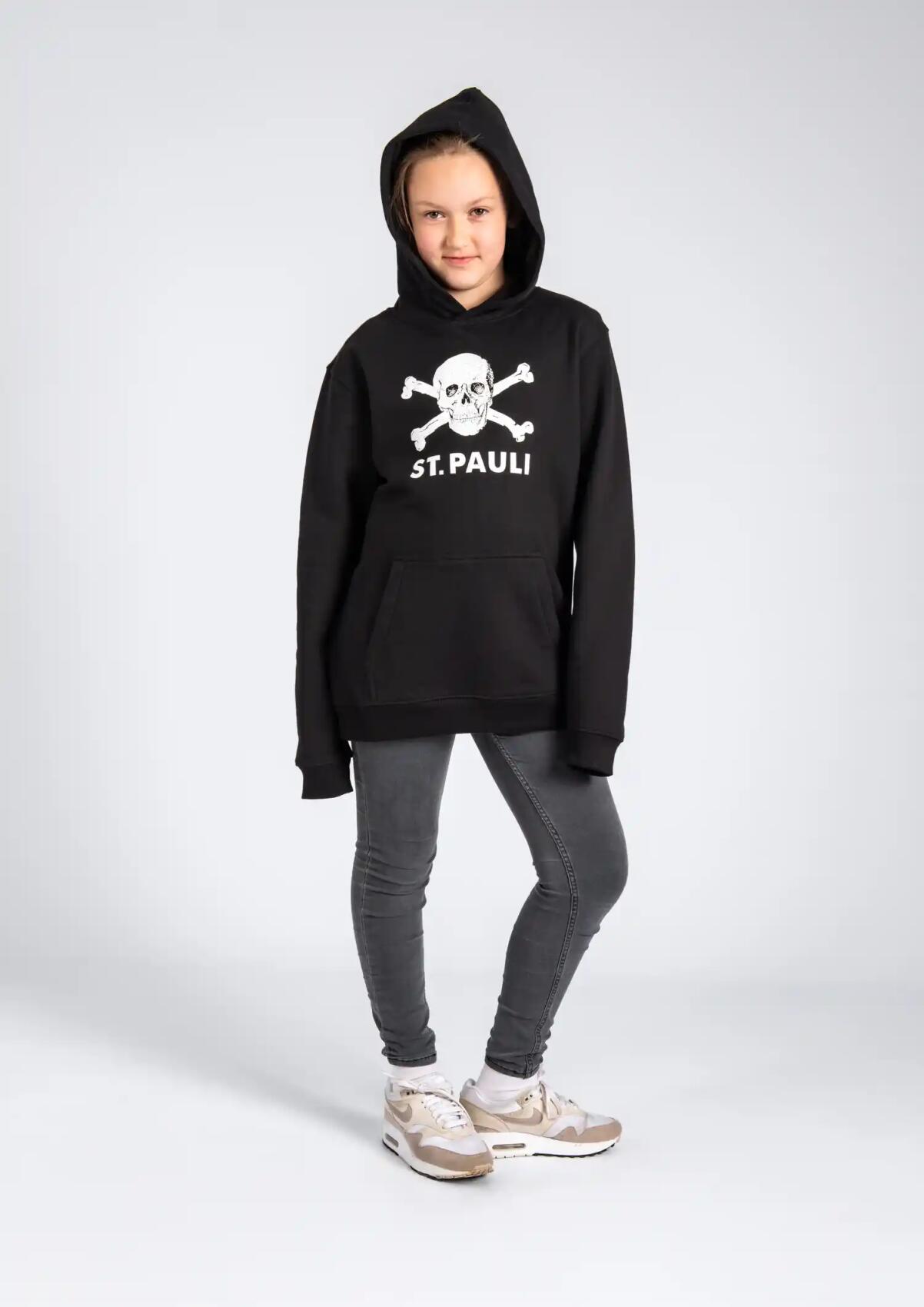 Kinder Kapuzenpullover Totenkopf