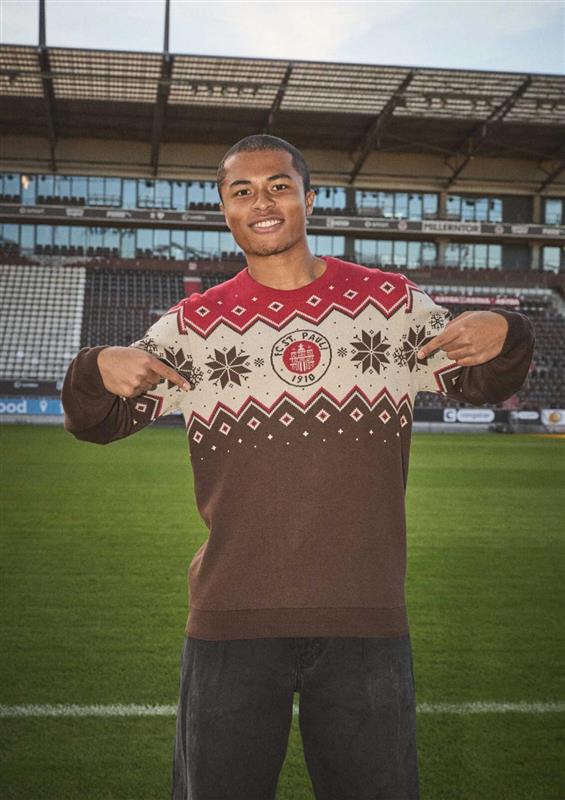 Weihnachtspullover - Logo braun 2025