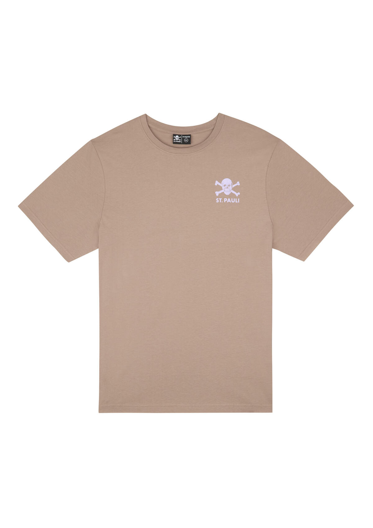 T-Shirt "Allez Allez" hellbraun/lila