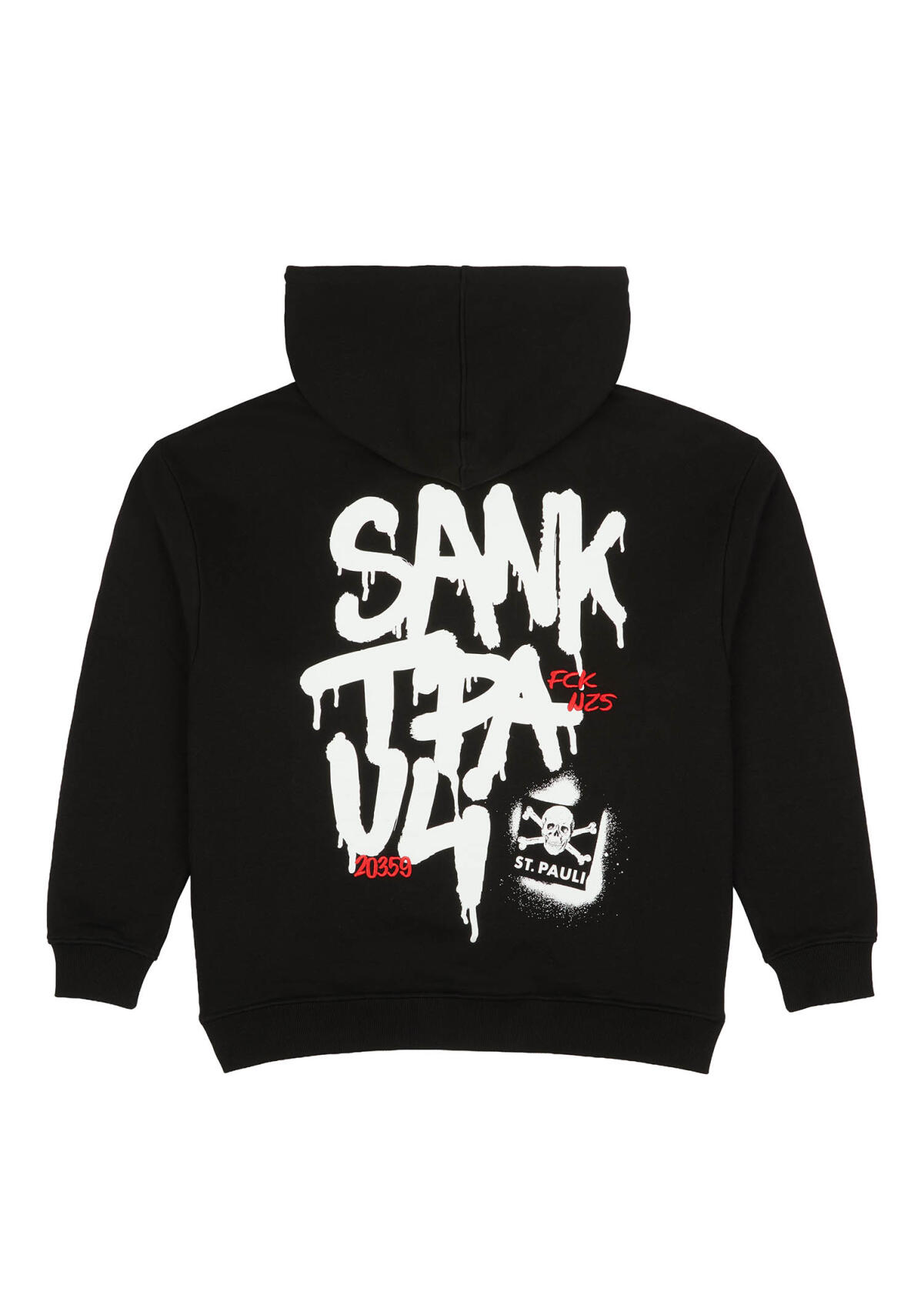 Kapuzenpullover "Drip Marker" schwarz