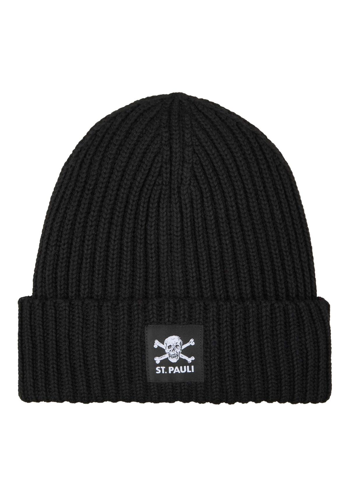 Beanie "Rib Skull Patch black"