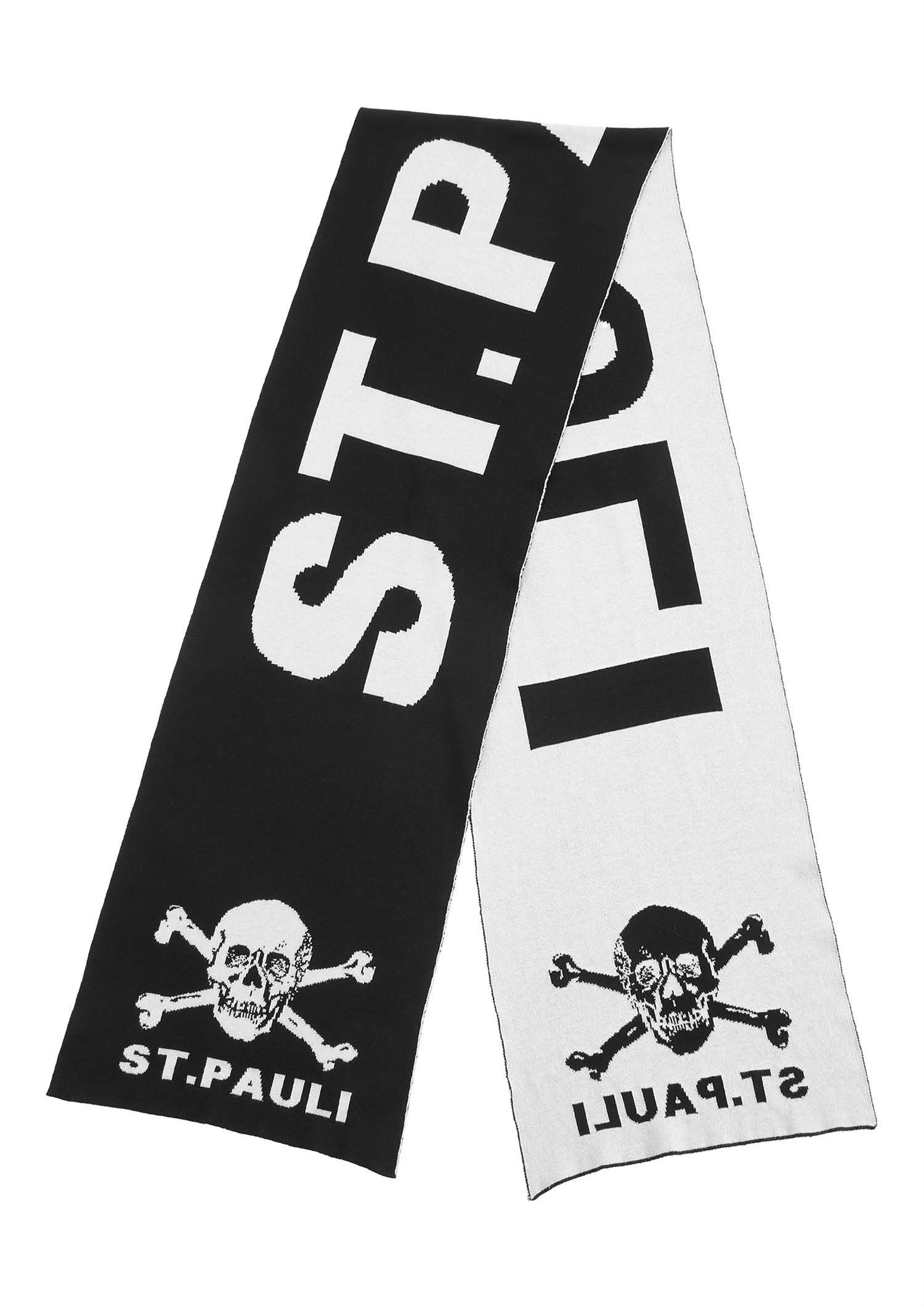 Schal - Strick "Totenkopf" Lang