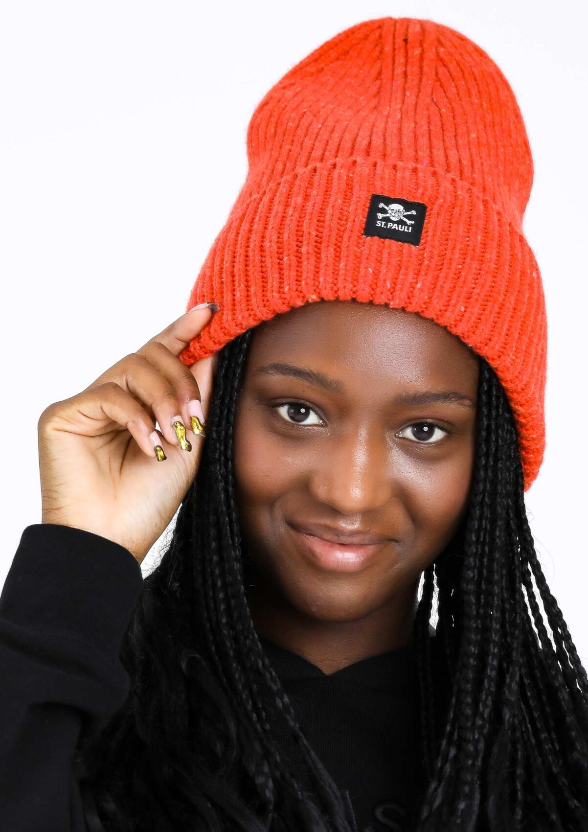Beanie Skull and Crossbones Orange | FC St. Pauli Beanie Skull and Crossbones Orange | FC St. Pauli