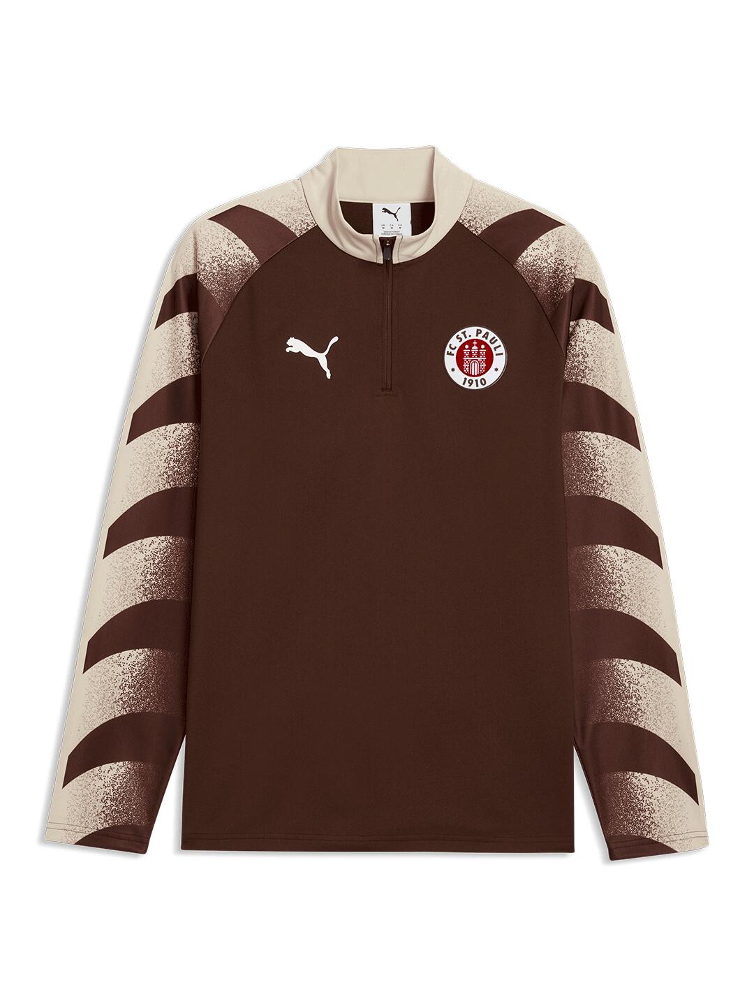 Puma - Warm Up 1/4 Zip Top braun 2026-27