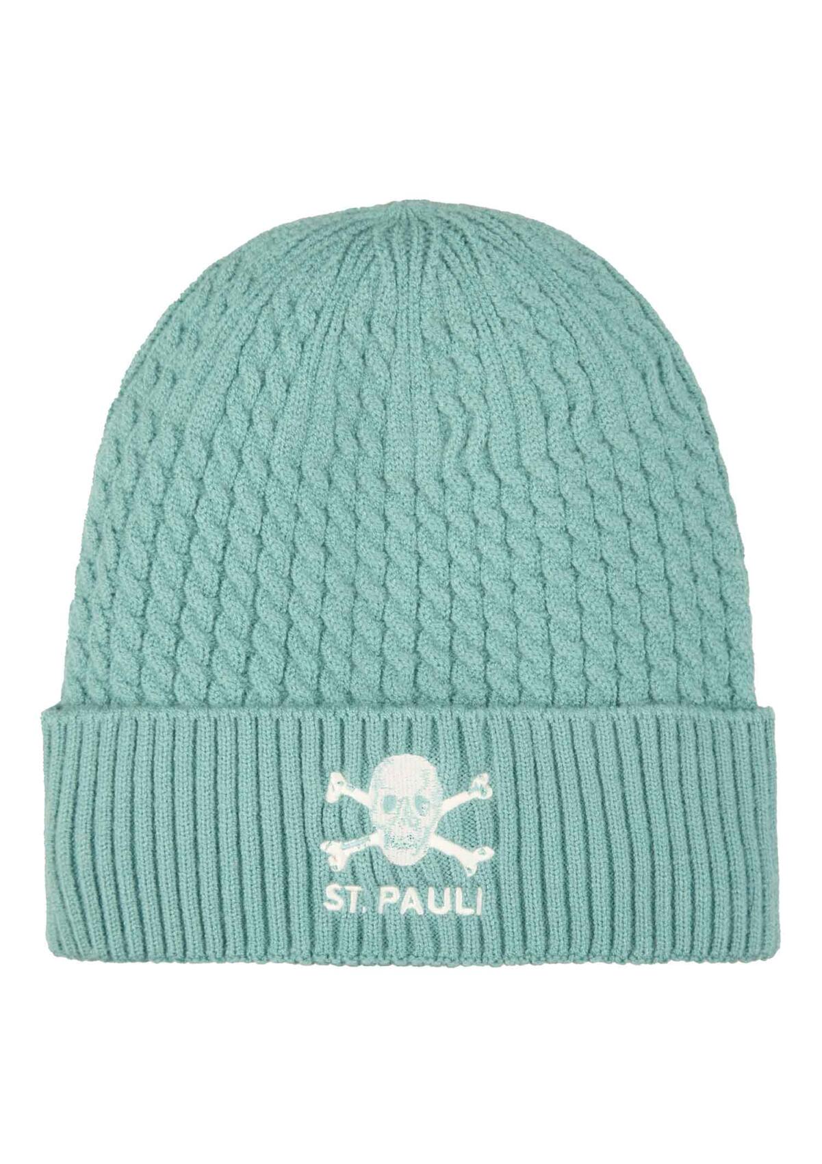 Mütze "Zopfmuster Totenkopf"