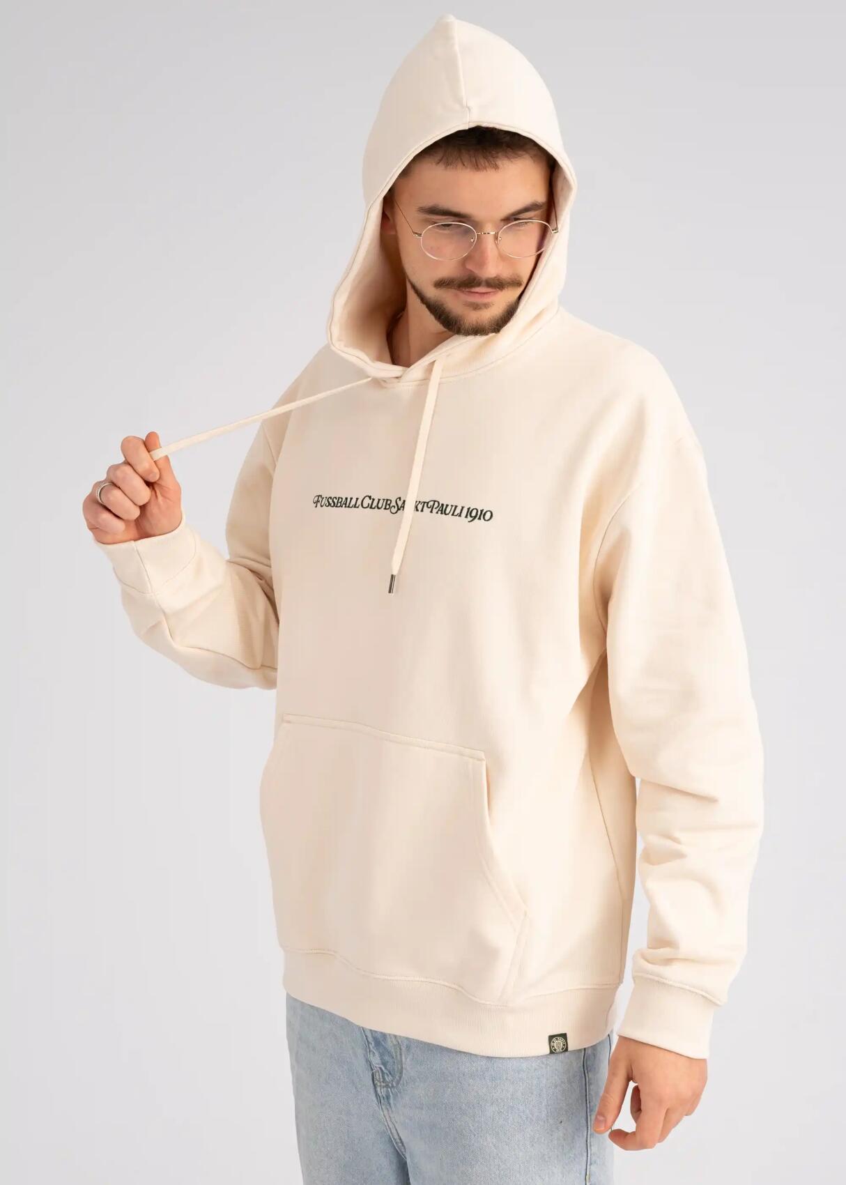 Kapuzenpullover "Fussball Club 1910" creme