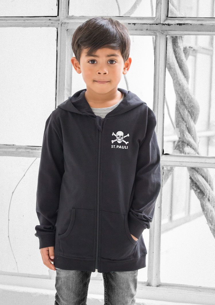 Kinder Kapuzenjacke Totenkopf