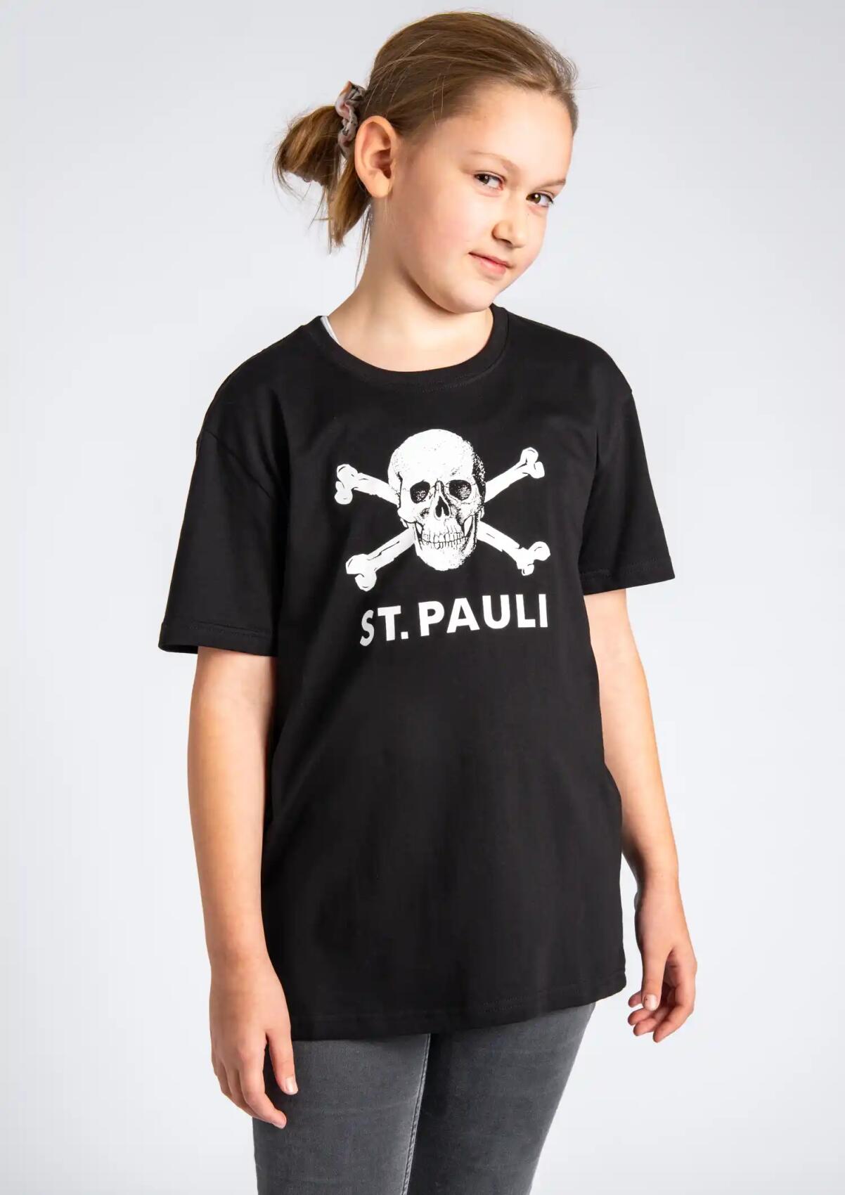 FC St. Pauli Skull T-shirt zwart M 100% katoen Duurzaamheid, Fan merch, Schedels, sport, Voetbal FC St. Pauli Skull T-shirt zwart M 100% katoen Duurzaamheid, Fan merch, Schedels, sport, Voetbal