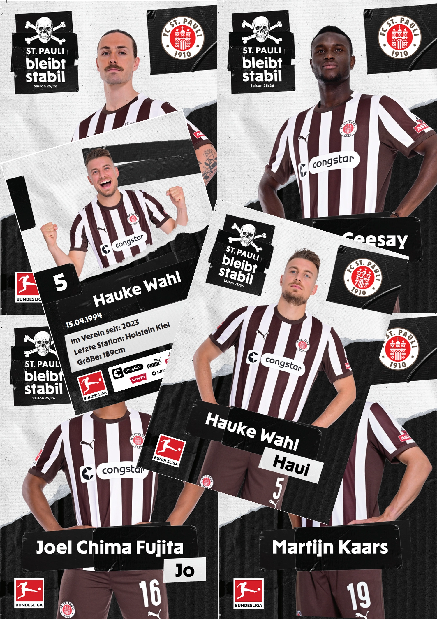 Autogrammkartenset 2025/26 unsigniert