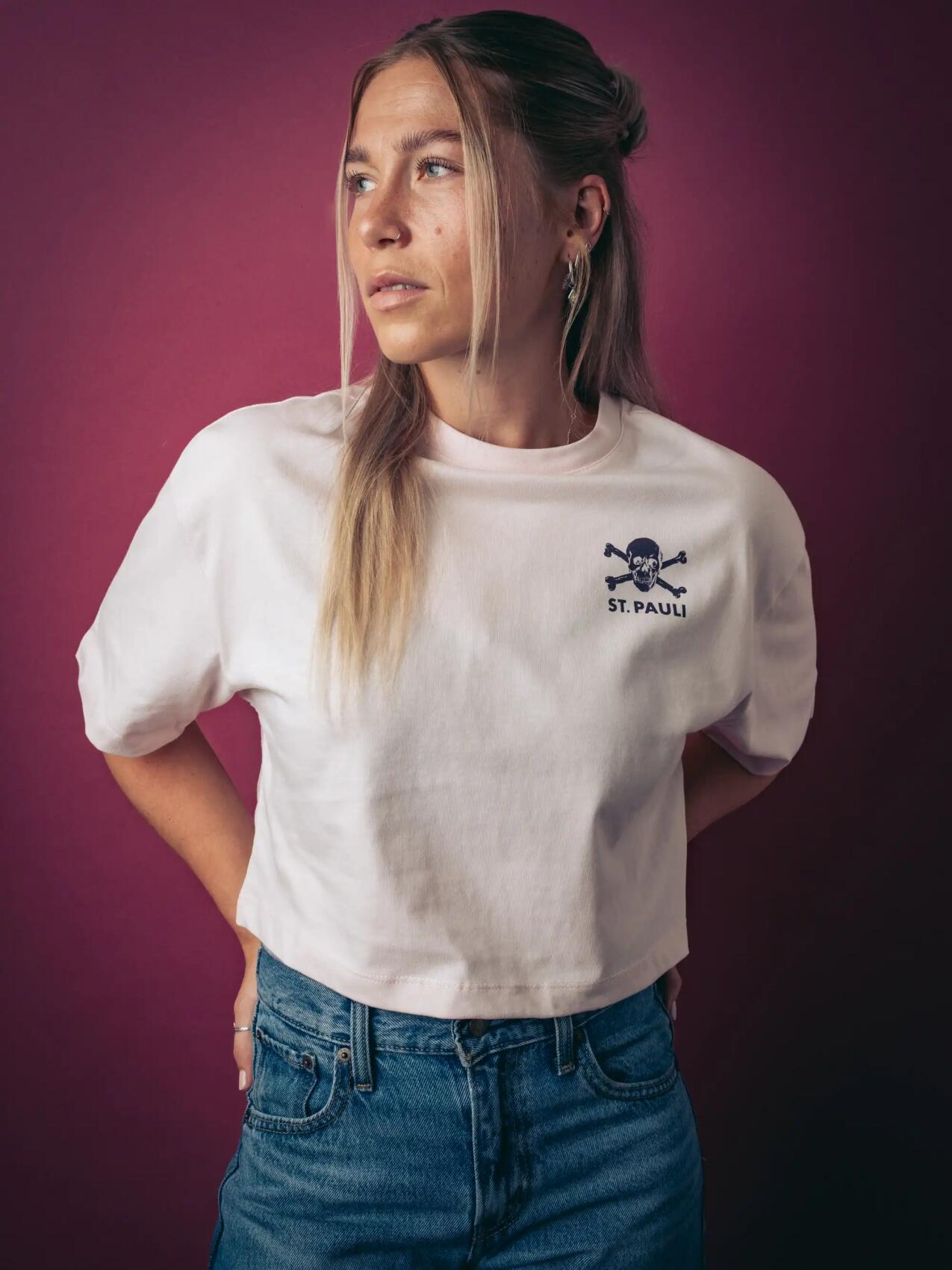 T-Shirt "Rose / Plum" cropped