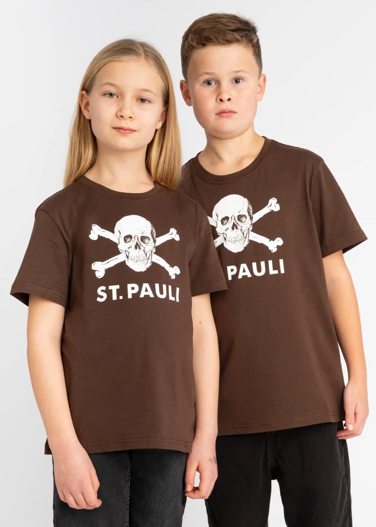 Maglietta Per Bambini Con Teschi Di Biker E Moto Maglietta Per Bambini Con Teschi Di Biker E Moto