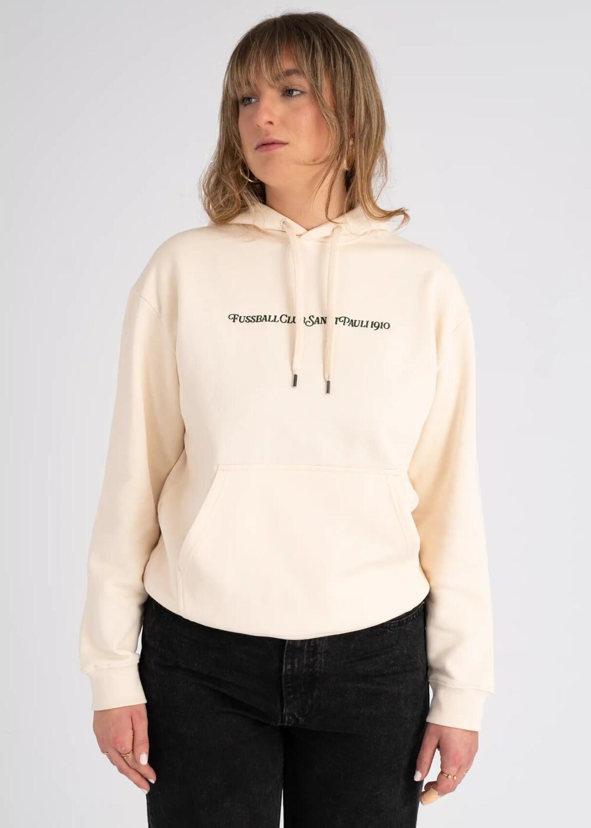 Kapuzenpullover "Fussball Club 1910" creme