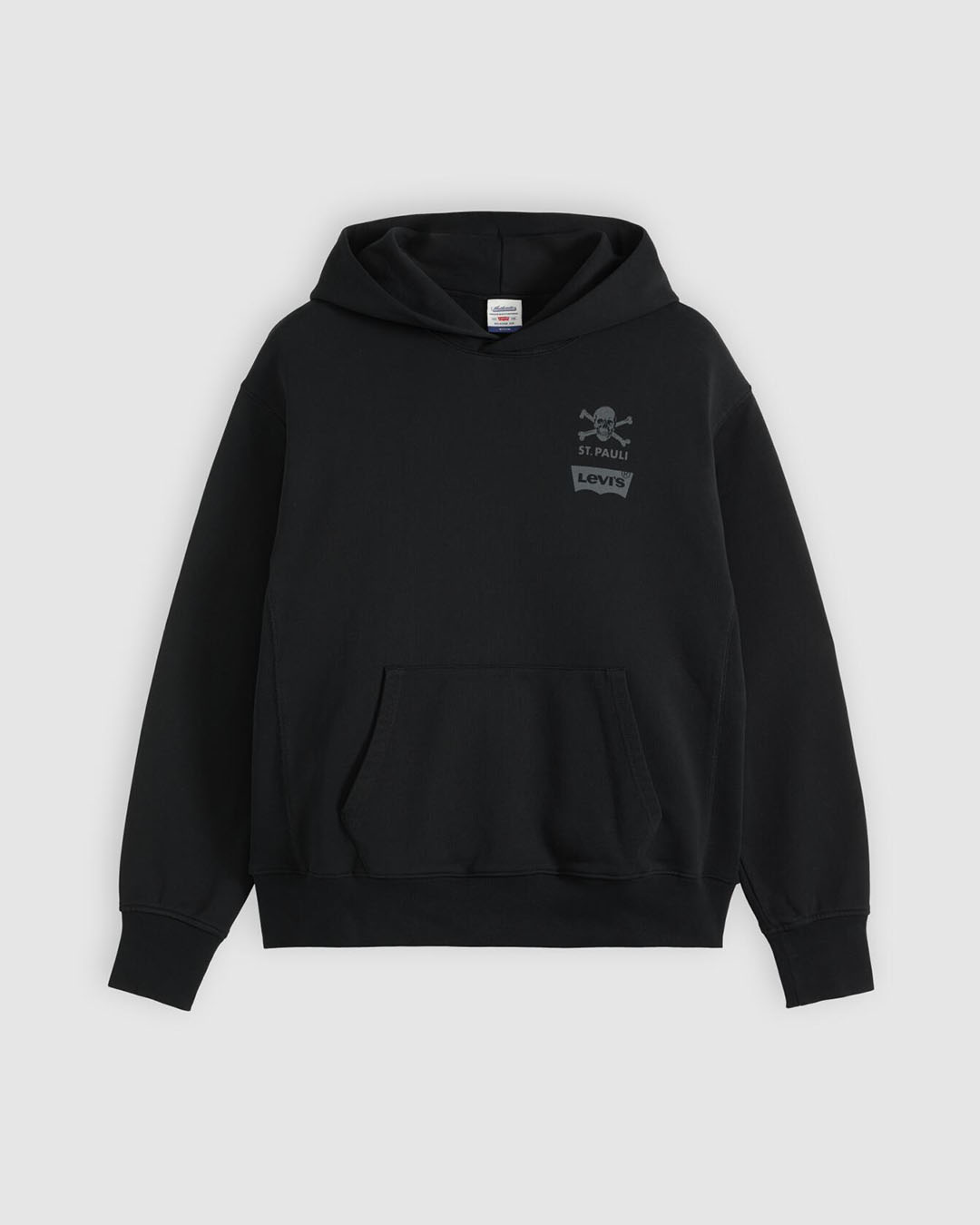 FC St. Pauli x Levi’s Kapuzenpullover City Map schwarz