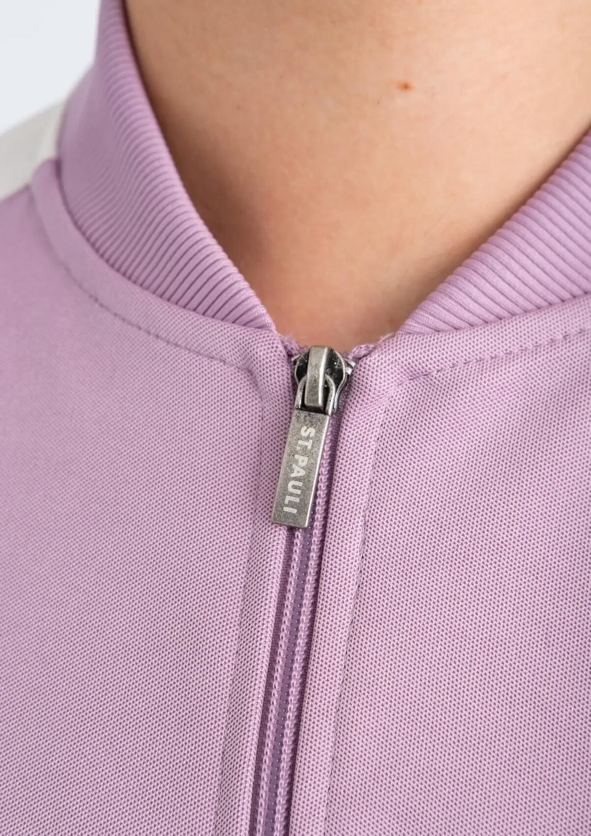 Trainingsjacke  "Classic flieder-weiss"