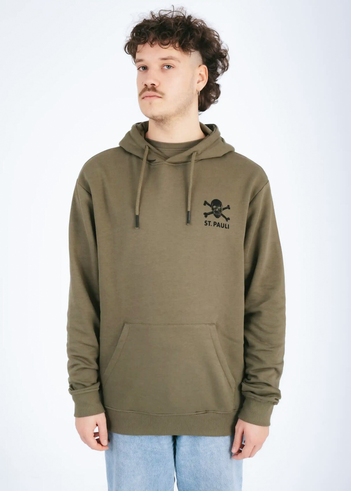 Kapuzenpullover "Black / Olive"