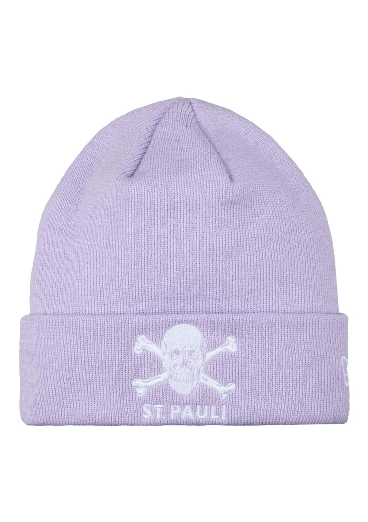 Beanie New Era Skull & Crossbones lilac