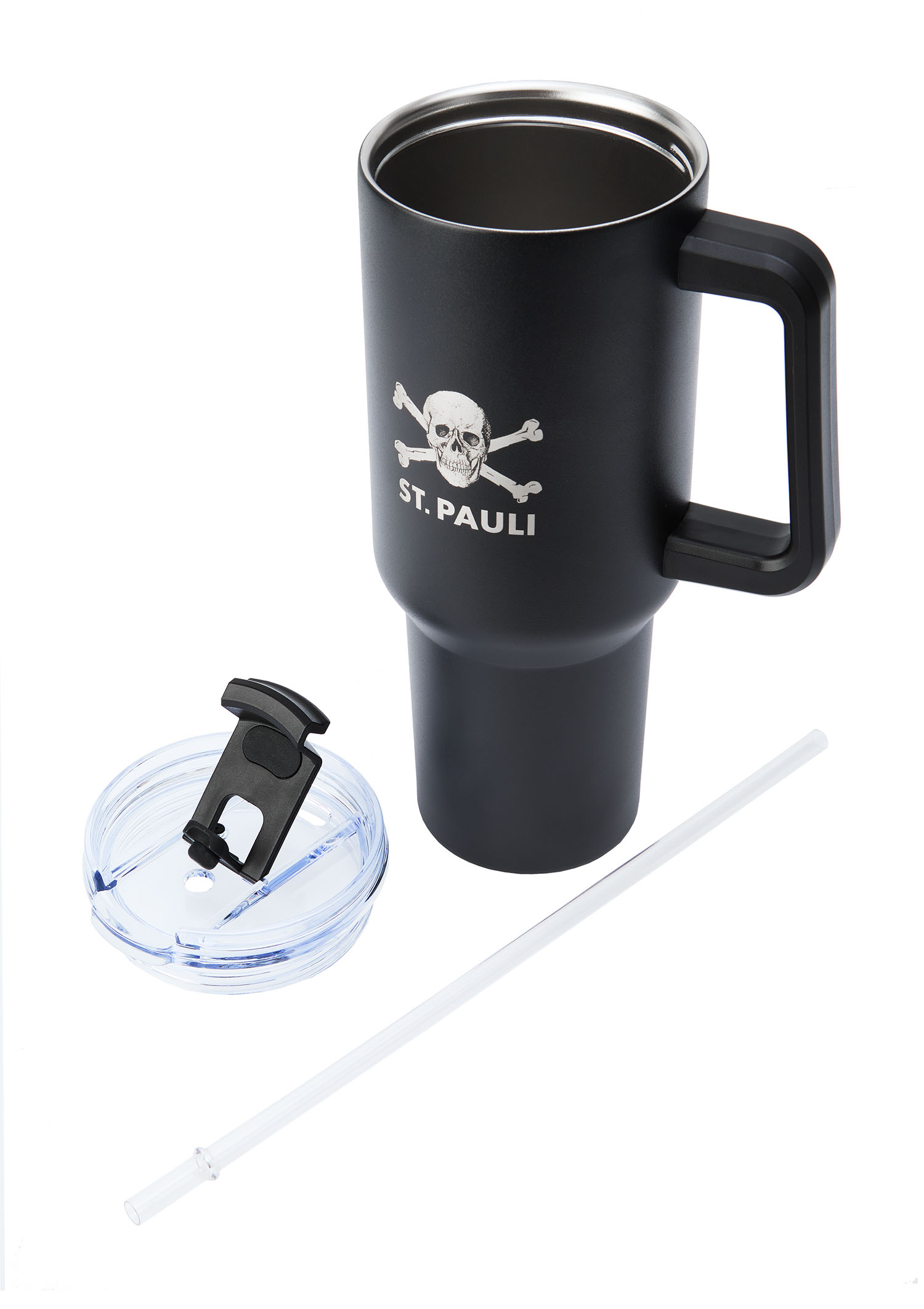 Thermobecher mit Strohhalm