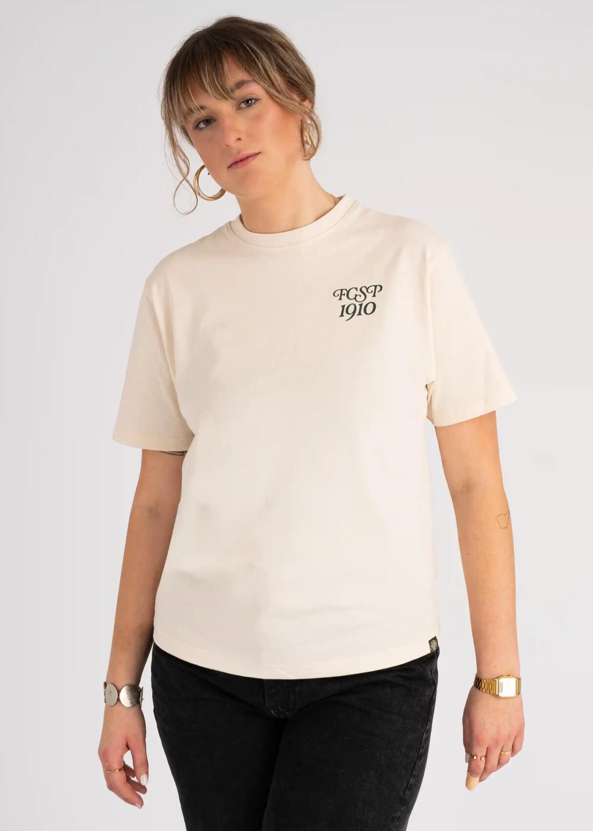 T-shirt "Fussball Club 1910" creme